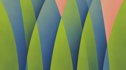Obraz premium Abstract background with green folds of glass, ai generated. Color Fold. Illustration