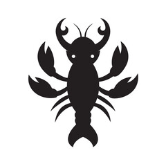 Lobster Claws Open Silhouette