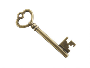 antique brass key intricately generative ai