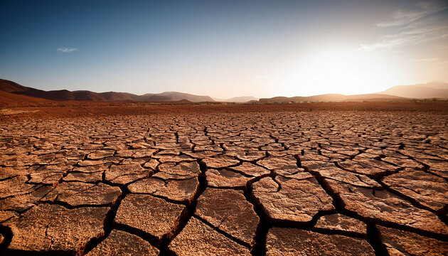 dried and cracked ground cracked surface dry soil in arid areas