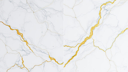 Obraz premium Luxurious gold veined marble texture seamless