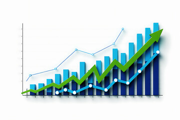 Modern Business Growth Chart Visualizing Success