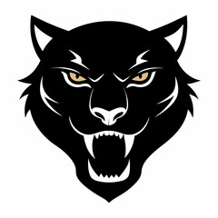 Fototapeta premium vector illustration of a panther head