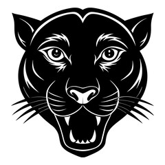 vector illustration of a panther head