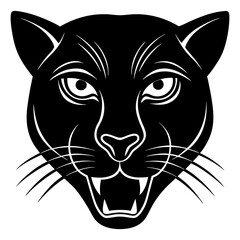 vector illustration of a panther head