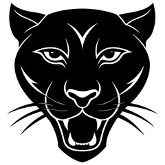 vector illustration of a panther head