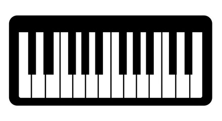 Piano Keys Simple Graphic Illustration for Music Education
