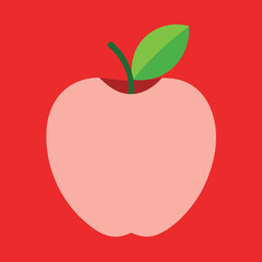 gala apple vector illustration