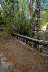 Fototapeta premium Historic Bridge of the Old Highway 26 in Oregon, Mt Hood