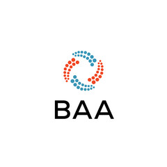 BAA Letter logo white background