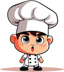 Excited Cartoon Chef Vector Illustration Cute Little Cook Character For Restaurant Menus And Culinary Education Materials Perfect For Childrens Books And Food Related Designs