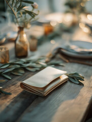 Fototapeta premium Bridal Clutch With Jewelry On Rustic Tuscan Table