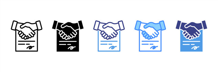 Fototapeta premium Contract Icon