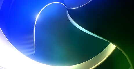 Abstract Dark Background with Glowing Lights