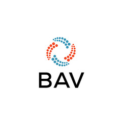 BAV Letter logo white background
