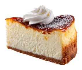 Indulging in delicious cheesecake dessert bakery food temptation isolated on transparent background