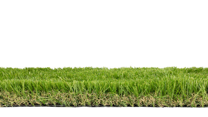 Artificial Grass Turf Section Isolated White