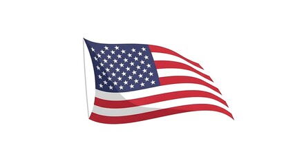 American Flag Waving A Symbol of Freedom and Patriotism