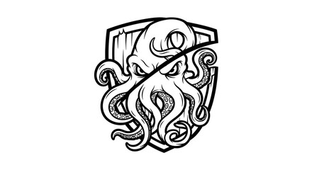 Octopus Shield Illustration