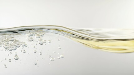 The surface of the water with bubbles of air for background texture.