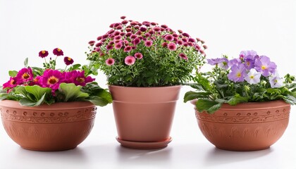 flower pot on white background