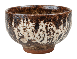 Artisan craftsmanship traditional pottery bowl product clean isolated on transparent background