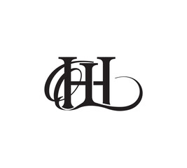 hl letter logo, hl luxury logo, hl initials vector logo design