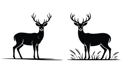 deer silhouette vector