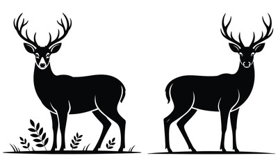 silhouette of a deer