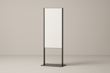 Wayfinding vertical sign mockup