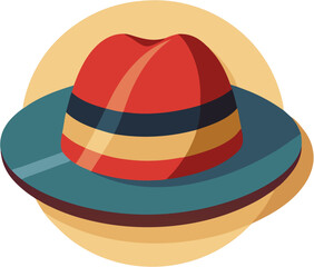summer hat isolated on white