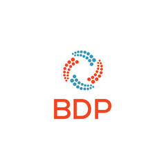 BDP Letter logo white background