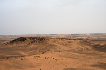 Paysage de la structure de Richat dans l'Adrar en Mauritanie
