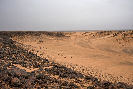 Paysage de la structure de Richat dans l'Adrar en Mauritanie