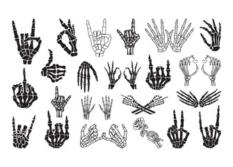 Skeleton Hands vector, Skeleton Hands clipart, Skeleton Hands silhouette