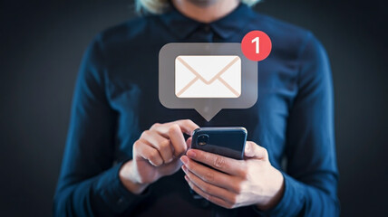 businessman holding a mobile phone