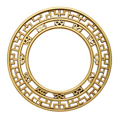 Fototapeta premium golden zodiac sign isolated on white background. PNG Transparent file type with high definition quality And vibrant color grading Available.