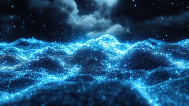 Machine learning-powered AI cloud processing quantum.