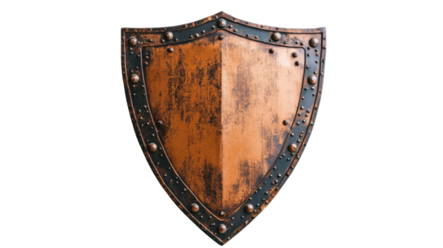 It security sheild on white background
