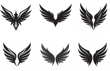 wings set vector