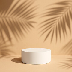 podium illustration of a tropical beach