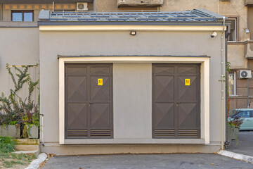 Small Power Transformer Electric Substation in Building City Centre