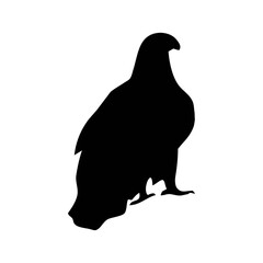 Dove Bird Silhouette Icon – Peace Symbol and Wildlife Vector