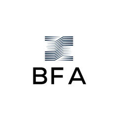 BFA Letter logo white background