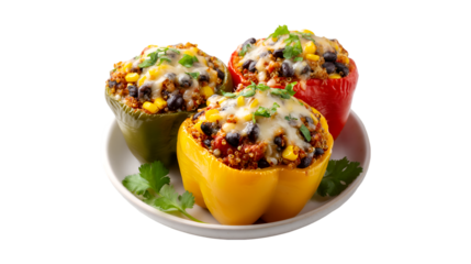 Quinoa Stuffed Bell Peppers Delicious and Colorful Meal,