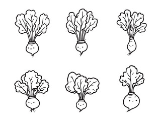 Simple Turnip Greens Art Design