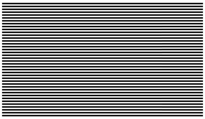 Minimalist Black and White Horizontal Stripes Pattern.