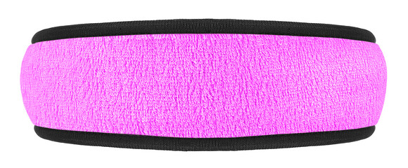 Pink training headband isolated on a white background. Sport headband.