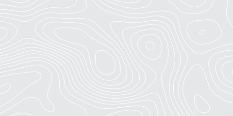 Abstract topographic contours map background White wave paper curved Contour maps. Vector illustration.