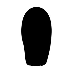 Monochromatic abstract design showcasing a black form against a white background